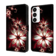 For Samsung Galaxy S23 Crystal 3D Shockproof Protective Leather Phone Case(Fantastic Flower) - free shipping - PMC TechLife - Order now!