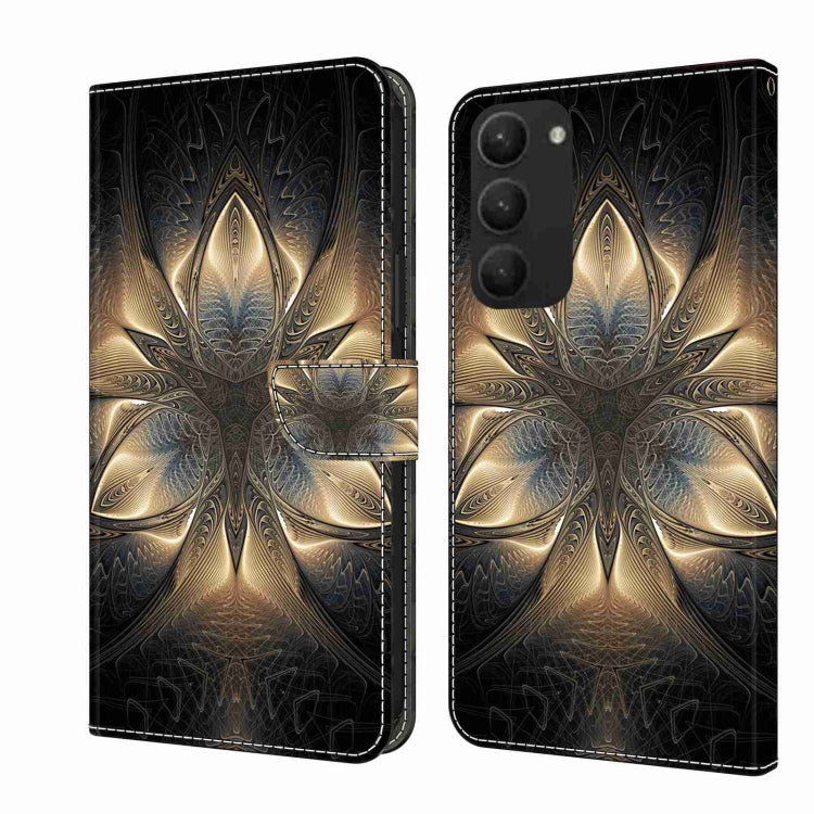 For Samsung Galaxy S23+ Crystal 3D Shockproof Protective Leather Phone Case(Luminous Building)