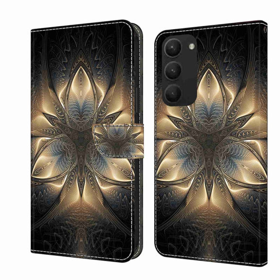 For Samsung Galaxy S23+ Crystal 3D Shockproof Protective Leather Phone Case(Luminous Building)