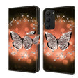 For Samsung Galaxy S23+ Crystal 3D Shockproof Protective Leather Phone Case(Crystal Butterfly) - free shipping - PMC TechLife - Order now!