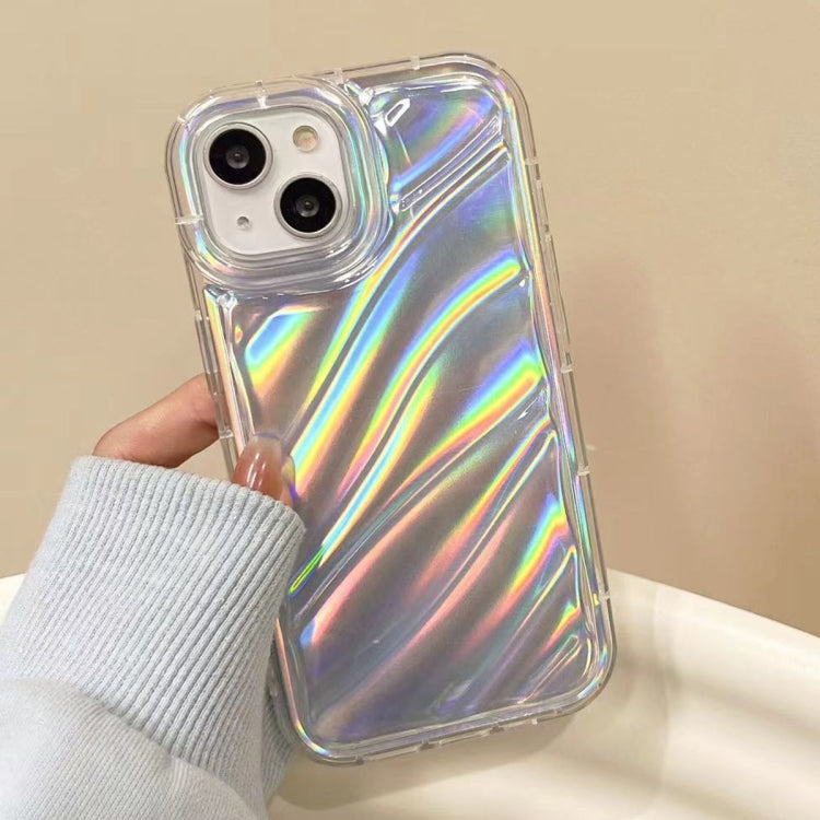 For iPhone 13 Pro Laser Sequin Waves TPU Phone Case(Transparent)