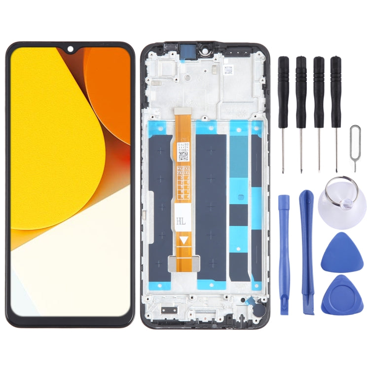OEM LCD Screen For vivo Y35 4G Digitizer Full Assembly with Frame