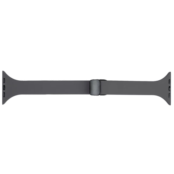 For Apple Watch 8 41mm Magnetic Buckle Slim Silicone Watch Band(Starry Grey)