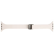 For Apple Watch SE 2022 40mm Magnetic Buckle Slim Silicone Watch Band(Starlight)