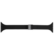 For Apple Watch 4 40mm Magnetic Buckle Slim Silicone Watch Band(Black)