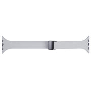 For Apple Watch 3 42mm Magnetic Buckle Slim Silicone Watch Band(Light Grey)