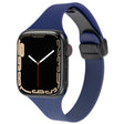 For Apple Watch 2 38mm Magnetic Buckle Slim Silicone Watch Band(Midnight Blue) - Watch Bands by PMC TechLife | Online Shopping South Africa | PMC TechLife