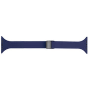 For Apple Watch 2 38mm Magnetic Buckle Slim Silicone Watch Band(Midnight Blue)