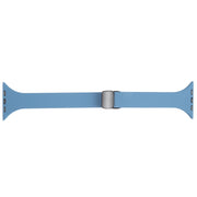 For Apple Watch 2 38mm Magnetic Buckle Slim Silicone Watch Band(Blue)