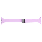 For Apple Watch 42mm Magnetic Buckle Slim Silicone Watch Band(Lavender)