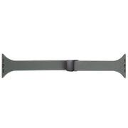 For Apple Watch 38mm Magnetic Buckle Slim Silicone Watch Band(Army Green)