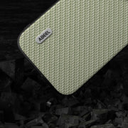 For iPhone 15 Pro Max ABEEL Carbon Fiber Texture Protective Phone Case(Green)