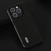 For iPhone 15 Plus ABEEL Carbon Fiber Texture Protective Phone Case(Black)