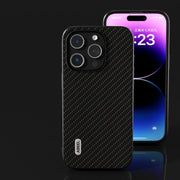 For iPhone 15 Plus ABEEL Carbon Fiber Texture Protective Phone Case(Black)
