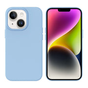 For iPhone 14 Liquid Silicone MagSafe Phone Case(Light Blue)