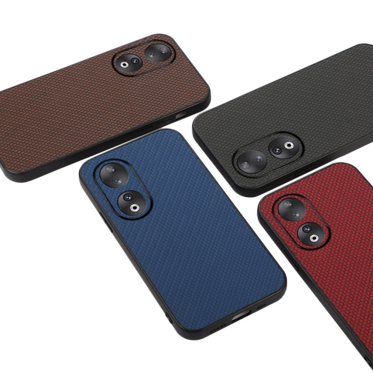 For Honor 90 Carbon Fiber Texture Shockproof Phone Case(Brown)