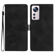 For Xiaomi 12 Pro Flower Butterfly Embossing Pattern Leather Phone Case(Black) - free shipping - PMC TechLife - Order now!