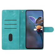 For Xiaomi 13 Flower Butterfly Embossing Pattern Leather Phone Case(Sky Blue)