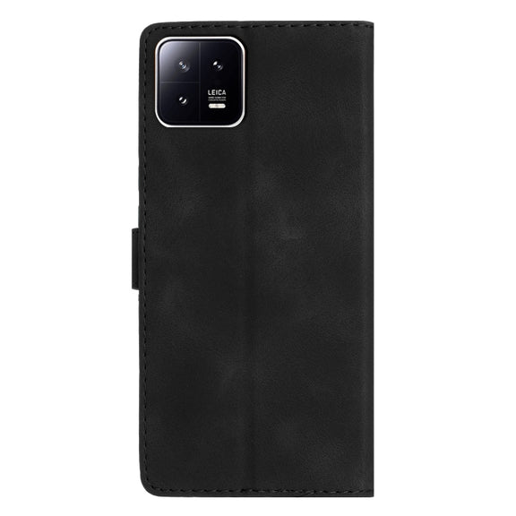 For Xiaomi 13 Pro Flower Butterfly Embossing Pattern Leather Phone Case(Black)