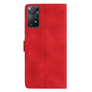 For Xiaomi Redmi Note 11 Pro 5G Global Flower Butterfly Embossing Pattern Leather Phone Case(Red)