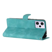 For Xiaomi Redmi Note 12 Pro 5G Flower Butterfly Embossing Pattern Leather Phone Case(Sky Blue)
