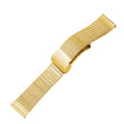 For Apple Watch 4 44mm Magnetic Buckle Herringbone Mesh Metal Watch Band(Gold) - Watch Bands by PMC TechLife | Online Shopping South Africa | PMC TechLife