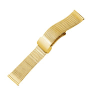 For Apple Watch 4 40mm Magnetic Buckle Herringbone Mesh Metal Watch Band(Gold)