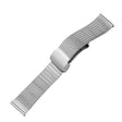 For Apple Watch 38mm Magnetic Buckle Herringbone Mesh Metal Watch Band(Silver) - Watch Bands by PMC TechLife | Online Shopping South Africa | PMC TechLife