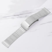 For Apple Watch 6 40mm Magnetic Buckle Herringbone Mesh Metal Watch Band(Starlight)