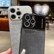 For iPhone 13 Pro Max Metallic Glitter Powder Shockproof Phone Case(Grey)