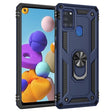 For Samsung Galaxy A21s Shockproof TPU + PC Protective Case with 360 Degree Rotating Holder(Blue) - Galaxy Phone Cases by PMC TechLife | Online Shopping South Africa | PMC TechLife