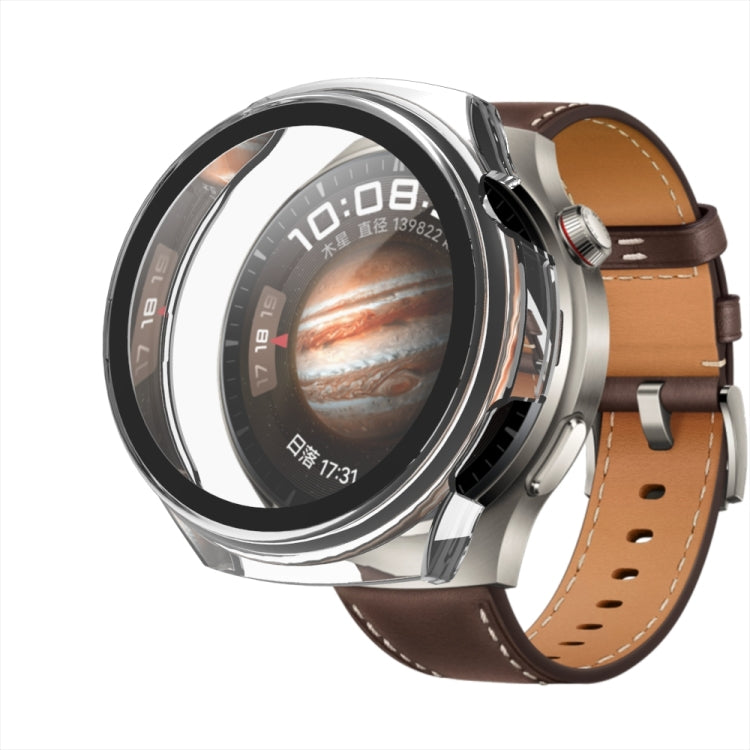 For Huawei Watch 4 Pro Tempered Film + PC Integrated Watch Protective Case(Transparent)