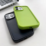 For iPhone 11 Pro Max Shockproof Frame Frosted TPU Phone Case(Green)