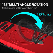 For iPhone 11 MagSafe Magnetic Holder Phone Case(Red)
