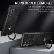 For Samsung Galaxy Note20 Ultra MagSafe Magnetic Holder Phone Case(Black)