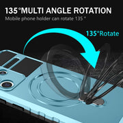 For Samsung Galaxy S21 Ultra 5G MagSafe Magnetic Holder Phone Case(Light Blue)