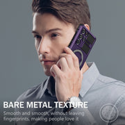 For Samsung Galaxy S22 Ultra 5G MagSafe Magnetic Holder Phone Case(Purple)