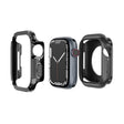 For Apple Watch Series 8 / 7 45mm 2-in-1 PC Hybrid TPU Armor Watch Case(Black) - Watch Cases by PMC TechLife | Online Shopping South Africa | PMC TechLife