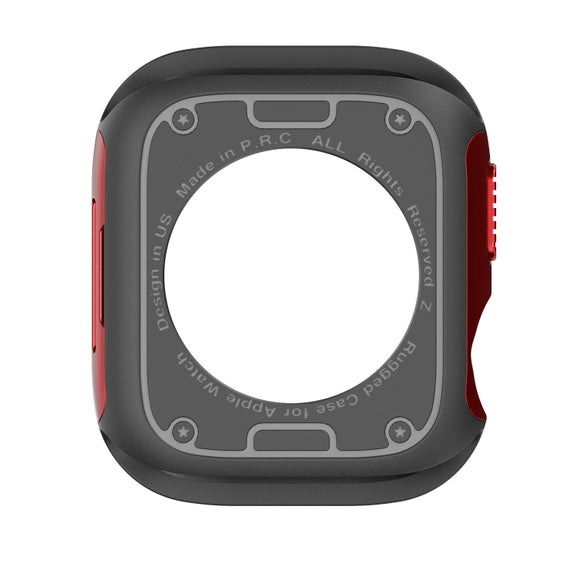 For Apple Watch Series 8 / 7 45mm 2-in-1 PC Hybrid TPU Armor Watch Case(Red)
