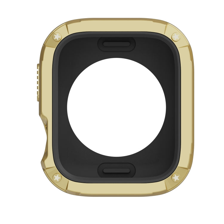 For Apple Watch Series 8 / 7 45mm 2-in-1 PC Hybrid TPU Armor Watch Case(Gold)