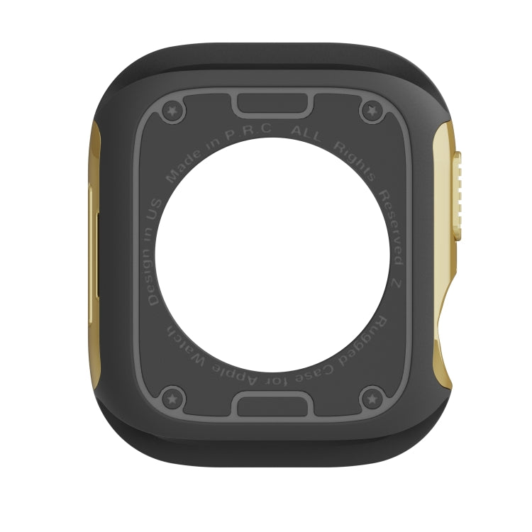 For Apple Watch Series 8 / 7 45mm 2-in-1 PC Hybrid TPU Armor Watch Case(Gold)