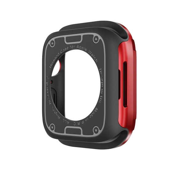 For Apple Watch Series 8 / 7 41mm 2-in-1 PC Hybrid TPU Armor Watch Case(Red)