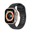For Apple Watch Ultra 49mm Dot Texture Fluororubber Watch Band(Black) - Watch Bands by PMC TechLife | Online Shopping South Africa | PMC TechLife