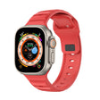 For Apple Watch Ultra 49mm Dot Texture Fluororubber Watch Band(Red) - Watch Bands by PMC TechLife | Online Shopping South Africa | PMC TechLife