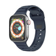 For Apple Watch 42mm Dot Texture Fluororubber Watch Band(Midnight Blue) - Watch Bands by PMC TechLife | Online Shopping South Africa | PMC TechLife
