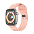 For Apple Watch 42mm Dot Texture Fluororubber Watch Band(Nebula Pink) - Watch Bands by PMC TechLife | Online Shopping South Africa | PMC TechLife