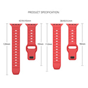 For Apple Watch 3 42mm Dot Texture Fluororubber Watch Band(Nebula Pink)