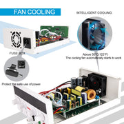 GVDA SPS-H3010 30V-10A Adjustable Voltage Regulator, Specification:EU Plug(Black)