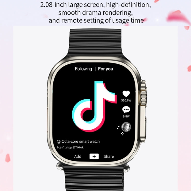 GS29 2.08 inch IP67 Water-resistant 4G Android 9.0 Smart Watch Support AI Video Call / GPS, Specification:4G+64G(Gold)