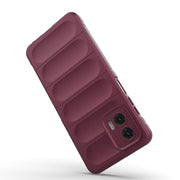 For Motorola Moto G73 5G Magic Shield TPU + Flannel Phone Case(Grey)